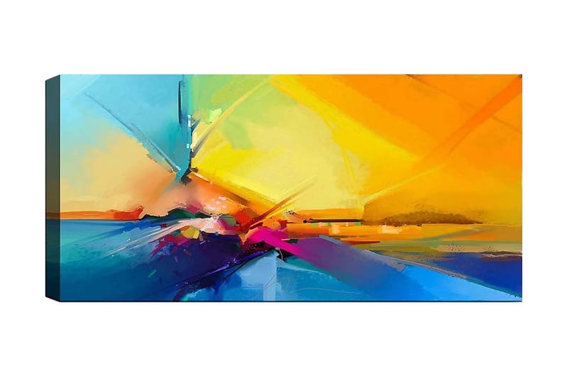 Canvasbillede YTY Abstract & Fractals Flerfarvet - 120x50 cm - Boligtilbehør - Billeder & kunst - Billeder på lærred