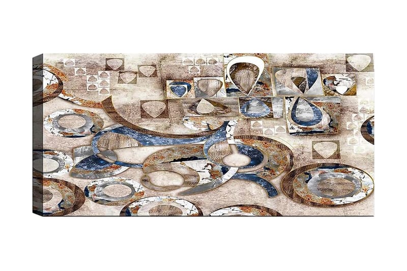 Canvasbillede YTY Abstract & Fractals Flerfarvet - 120x50 cm - Boligtilbehør - Billeder & kunst - Billeder på lærred