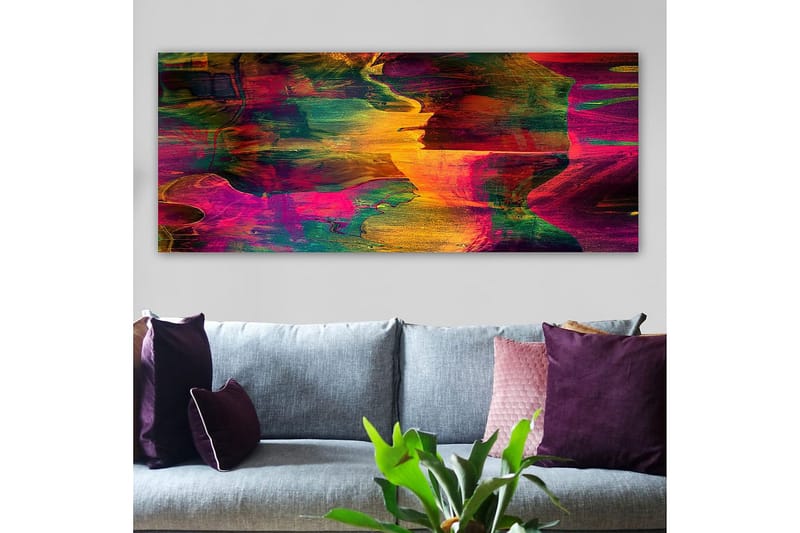 Canvasbillede YTY Abstract & Fractals Flerfarvet - 120x50 cm - Boligtilbehør - Billeder & kunst - Billeder på lærred