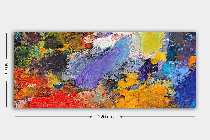 Canvasbillede YTY Abstract & Fractals Flerfarvet - 120x50 cm - Boligtilbehør - Billeder & kunst - Billeder på lærred