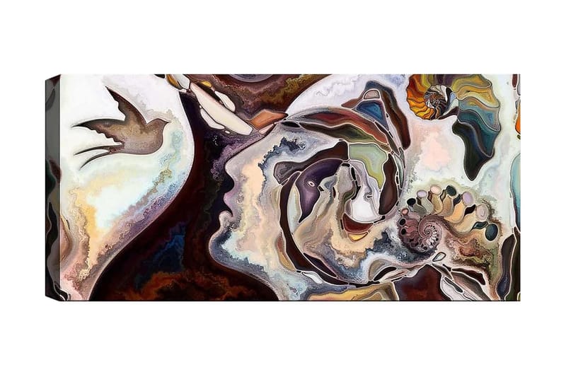 Canvasbillede YTY Abstract & Fractals Flerfarvet - 120x50 cm - Boligtilbehør - Billeder & kunst - Billeder på lærred