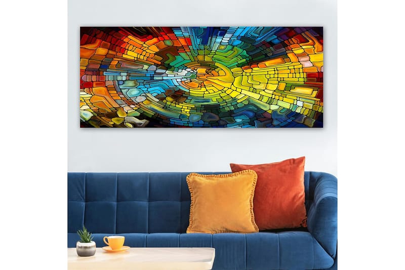 Canvasbillede YTY Abstract & Fractals Flerfarvet - 120x50 cm - Boligtilbehør - Billeder & kunst - Billeder på lærred