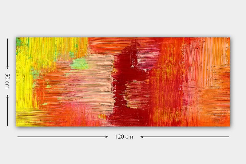 Canvasbillede YTY Abstract & Fractals Flerfarvet - 120x50 cm - Boligtilbehør - Billeder & kunst - Billeder på lærred