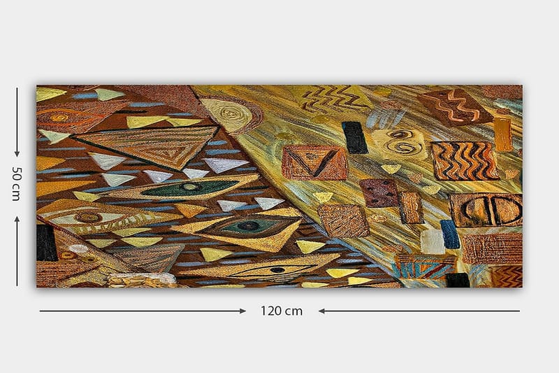 Canvasbillede YTY Abstract & Fractals Flerfarvet - 120x50 cm - Boligtilbehør - Billeder & kunst - Billeder på lærred