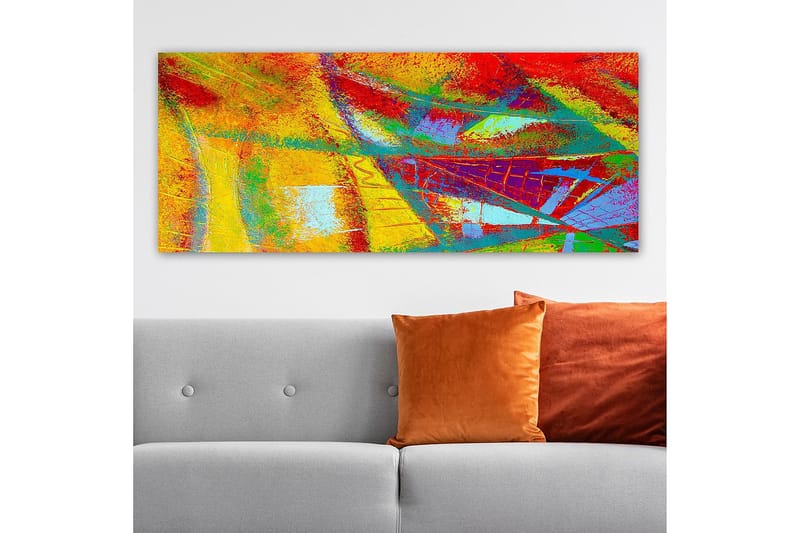 Canvasbillede YTY Abstract & Fractals Flerfarvet - 120x50 cm - Boligtilbehør - Billeder & kunst - Billeder på lærred