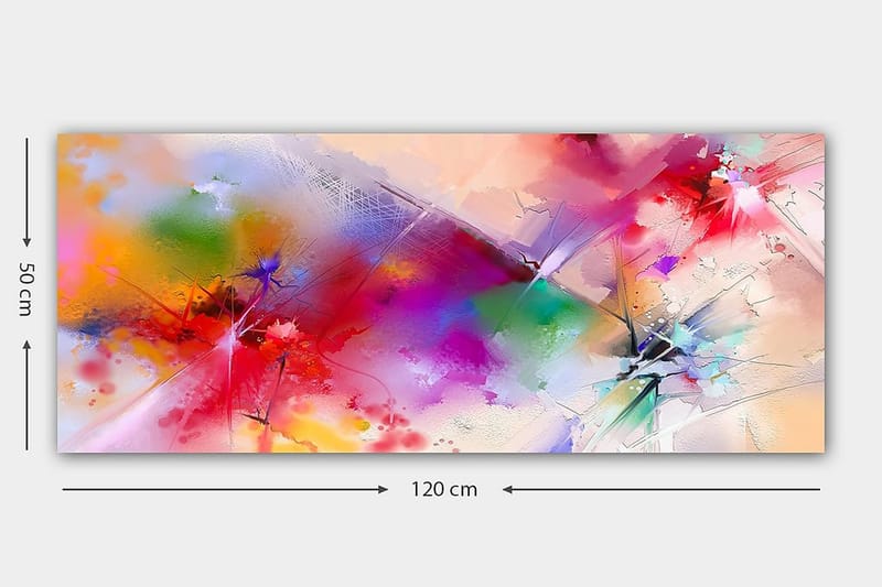 Canvasbillede YTY Abstract & Fractals Flerfarvet - 120x50 cm - Boligtilbehør - Billeder & kunst - Billeder på lærred