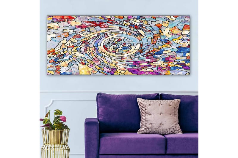 Canvasbillede YTY Abstract & Fractals Flerfarvet - 120x50 cm - Boligtilbehør - Billeder & kunst - Billeder på lærred