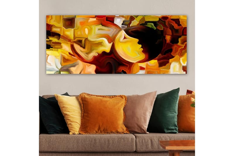 Canvasbillede YTY Abstract & Fractals Flerfarvet - 120x50 cm - Boligtilbehør - Billeder & kunst - Billeder på lærred