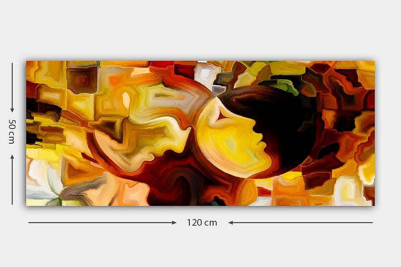 Canvasbillede YTY Abstract & Fractals Flerfarvet - 120x50 cm - Boligtilbehør - Billeder & kunst - Billeder på lærred