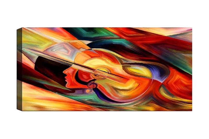 Canvasbillede YTY Abstract & Fractals Flerfarvet - 120x50 cm - Boligtilbehør - Billeder & kunst - Billeder på lærred