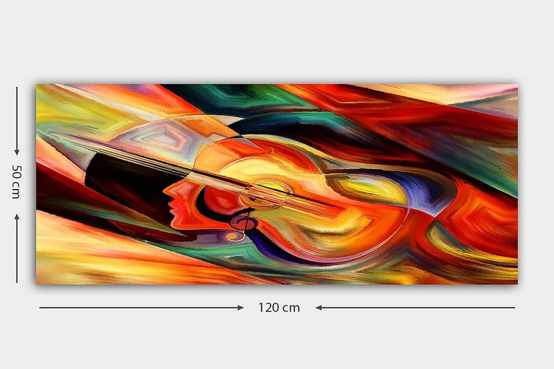 Canvasbillede YTY Abstract & Fractals Flerfarvet - 120x50 cm - Boligtilbehør - Billeder & kunst - Billeder på lærred