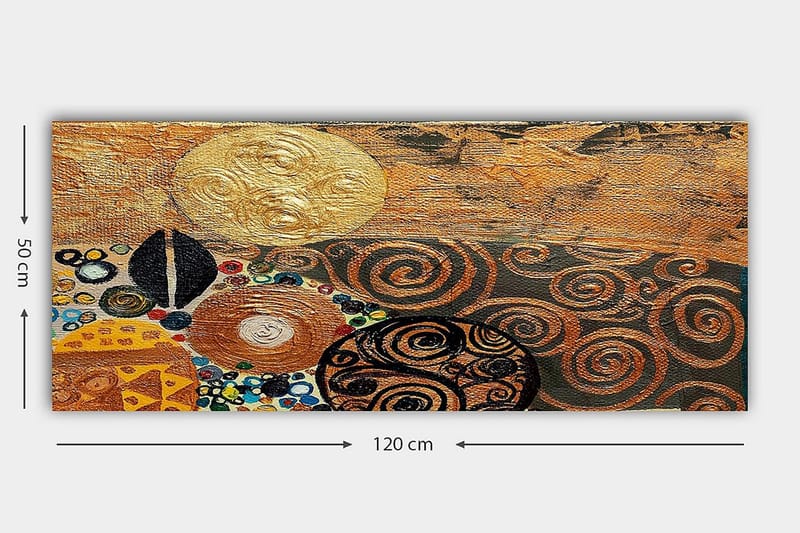 Canvasbillede YTY Abstract & Fractals Flerfarvet - 120x50 cm - Boligtilbehør - Billeder & kunst - Billeder på lærred