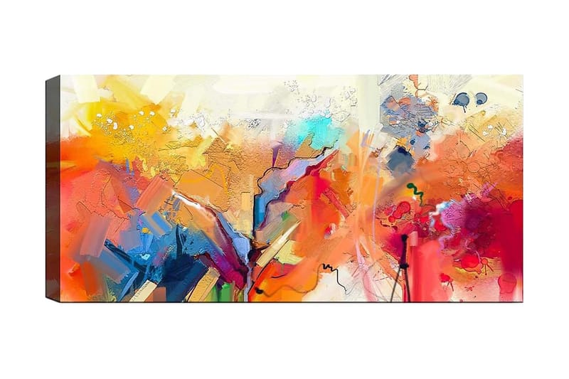 Canvasbillede YTY Abstract & Fractals Flerfarvet - 120x50 cm - Boligtilbehør - Billeder & kunst - Billeder på lærred