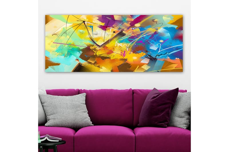 Canvasbillede YTY Abstract & Fractals Flerfarvet - 120x50 cm - Boligtilbehør - Billeder & kunst - Billeder på lærred