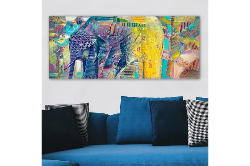 Canvasbillede YTY Abstract & Fractals Flerfarvet - 120x50 cm - Boligtilbehør - Billeder & kunst - Billeder på lærred