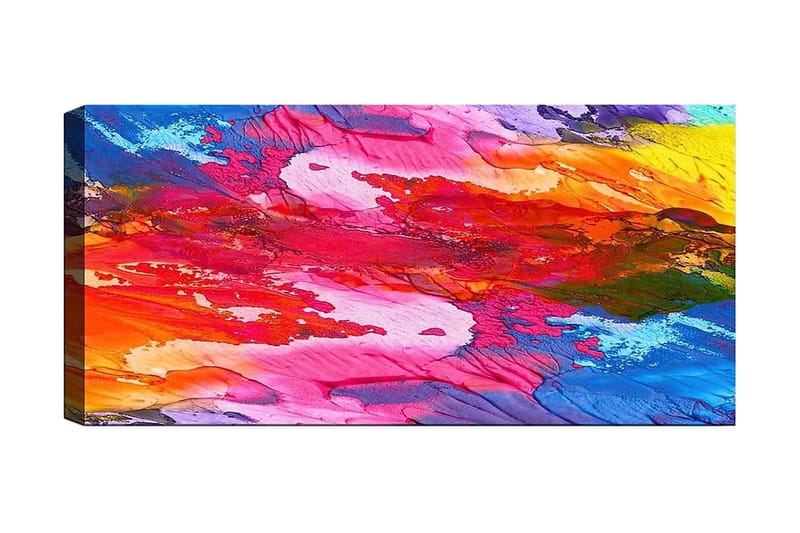 Canvasbillede YTY Abstract & Fractals Flerfarvet - 120x50 cm - Boligtilbehør - Billeder & kunst - Billeder på lærred