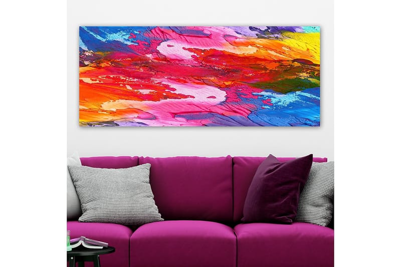 Canvasbillede YTY Abstract & Fractals Flerfarvet - 120x50 cm - Boligtilbehør - Billeder & kunst - Billeder på lærred