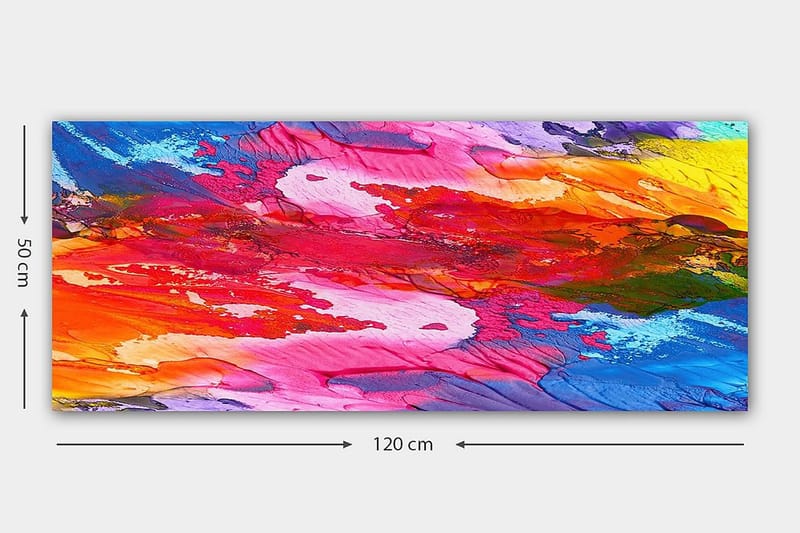 Canvasbillede YTY Abstract & Fractals Flerfarvet - 120x50 cm - Boligtilbehør - Billeder & kunst - Billeder på lærred