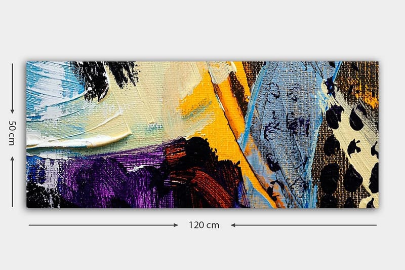 Canvasbillede YTY Abstract & Fractals Flerfarvet - 120x50 cm - Boligtilbehør - Billeder & kunst - Billeder på lærred