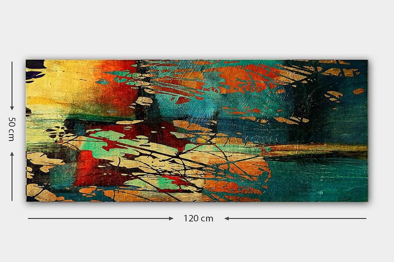 Canvasbillede YTY Abstract & Fractals Flerfarvet - 120x50 cm - Boligtilbehør - Billeder & kunst - Billeder på lærred