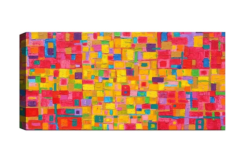 Canvasbillede YTY Abstract & Fractals Flerfarvet - 120x50 cm - Boligtilbehør - Billeder & kunst - Billeder på lærred