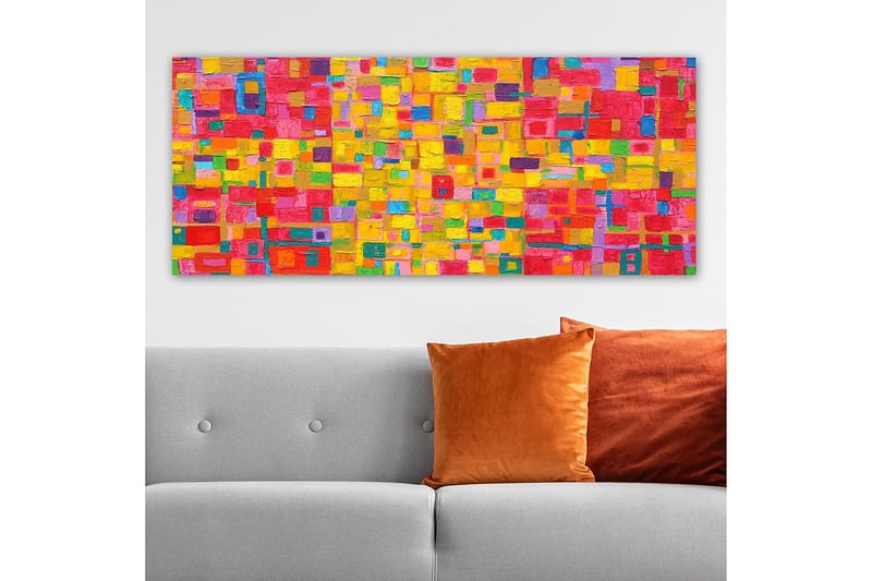 Canvasbillede YTY Abstract & Fractals Flerfarvet - 120x50 cm - Boligtilbehør - Billeder & kunst - Billeder på lærred