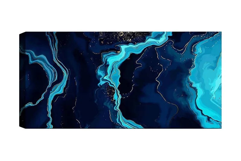 Canvasbillede YTY Abstract & Fractals Flerfarvet, 120x50 cm