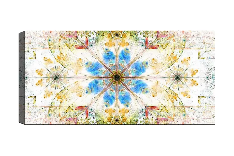 Canvasbillede YTY Abstract & Fractals Flerfarvet, 120x50 cm