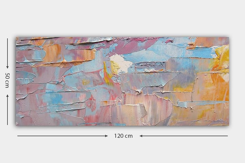 Canvasbillede YTY Abstract & Fractals Flerfarvet - 120x50 cm - Boligtilbehør - Billeder & kunst - Billeder på lærred