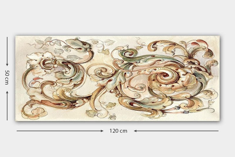 Canvasbillede YTY Abstract & Fractals Flerfarvet - 120x50 cm - Boligtilbehør - Billeder & kunst - Billeder på lærred