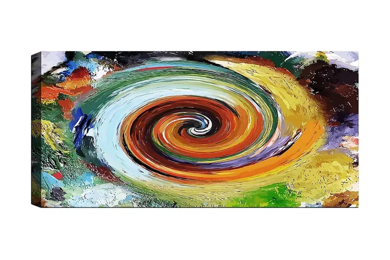 Canvasbillede YTY Abstract & Fractals Flerfarvet, 120x50 cm