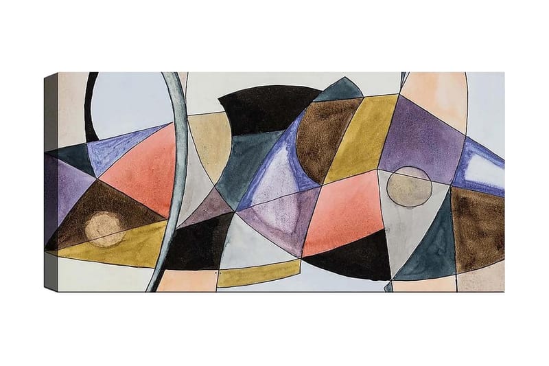 Canvasbillede YTY Abstract & Fractals Flerfarvet, 120x50 cm