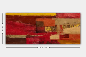 Canvasbillede YTY Abstract & Fractals Flerfarvet - 120x50 cm - Boligtilbehør - Billeder & kunst - Billeder på lærred