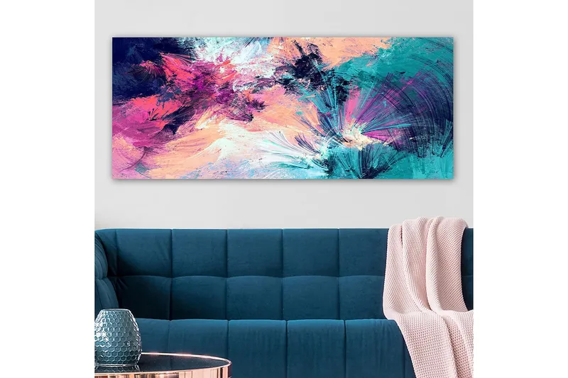 Canvasbillede YTY Abstract & Fractals Flerfarvet - 120x50 cm - Boligtilbehør - Billeder & kunst - Billeder på lærred