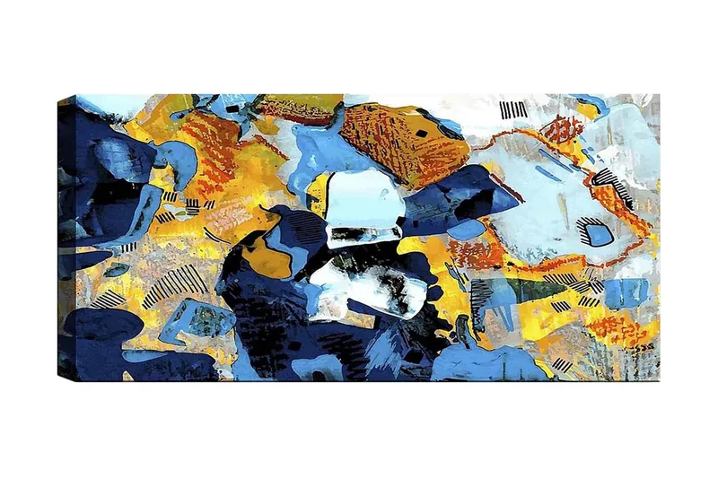 Canvasbillede YTY Abstract & Fractals Flerfarvet, 120x50 cm