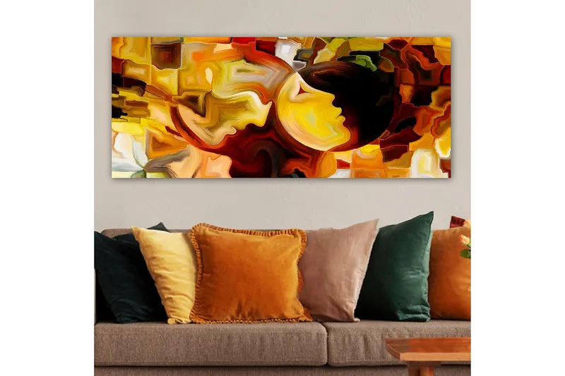 Canvasbillede YTY Abstract & Fractals Flerfarvet - 120x50 cm - Boligtilbehør - Billeder & kunst - Billeder på lærred