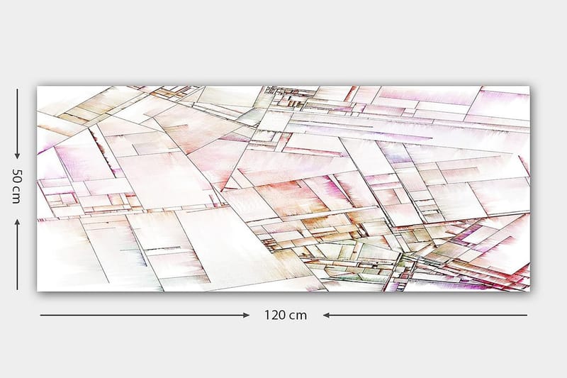 Canvasbillede YTY Abstract & Fractals Flerfarvet - 120x50 cm - Boligtilbehør - Billeder & kunst - Billeder på lærred