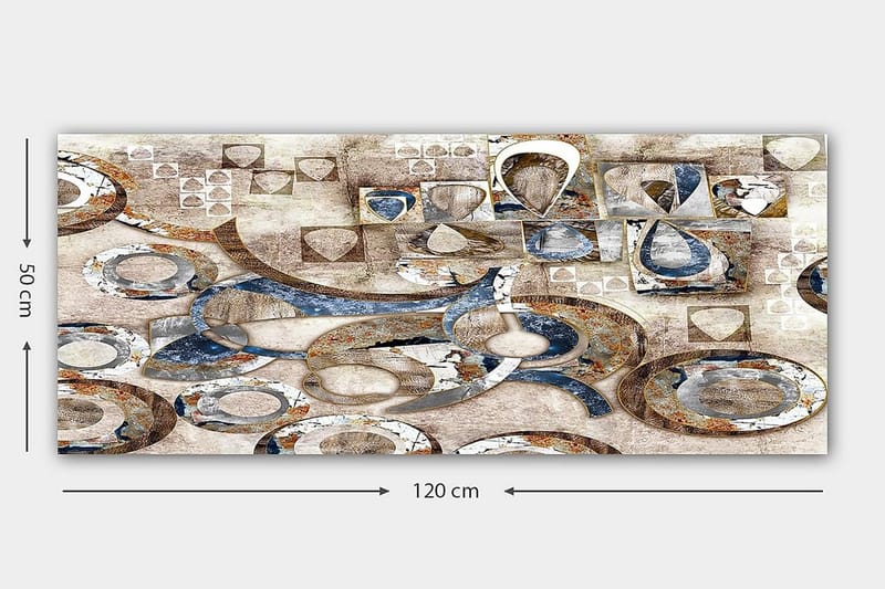 Canvasbillede YTY Abstract & Fractals Flerfarvet - 120x50 cm - Boligtilbehør - Billeder & kunst - Billeder på lærred