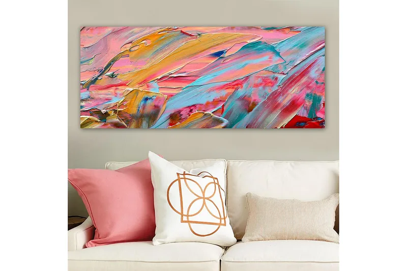 Canvasbillede YTY Abstract & Fractals Flerfarvet - 120x50 cm - Boligtilbehør - Billeder & kunst - Billeder på lærred