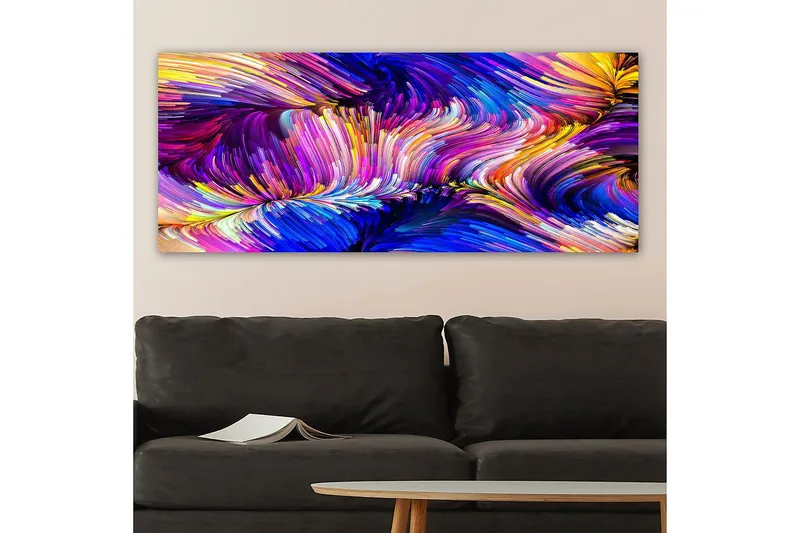 Canvasbillede YTY Abstract & Fractals Flerfarvet - 120x50 cm - Boligtilbehør - Billeder & kunst - Billeder på lærred
