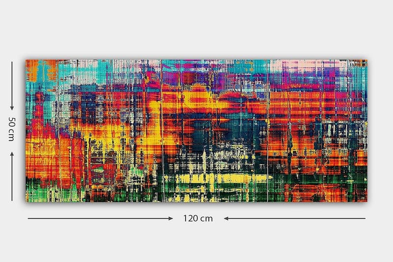 Canvasbillede YTY Abstract & Fractals Flerfarvet - 120x50 cm - Boligtilbehør - Billeder & kunst - Billeder på lærred