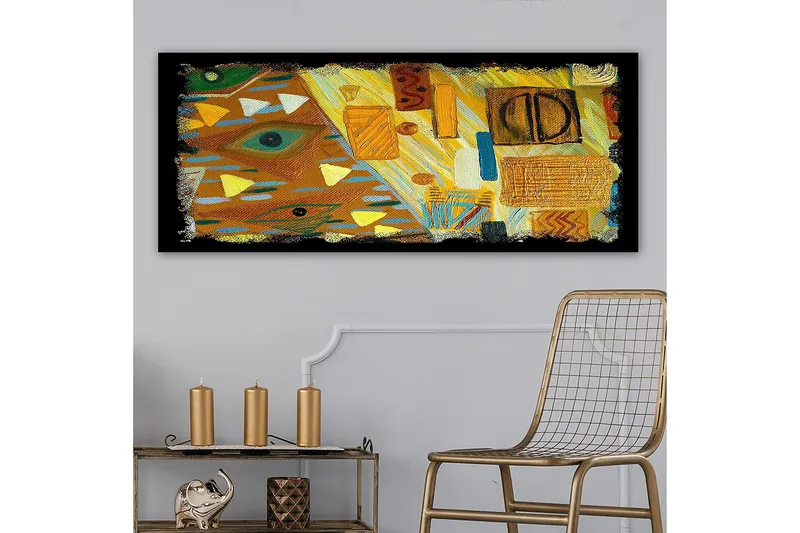 Canvasbillede YTY Abstract & Fractals Flerfarvet - 120x50 cm - Boligtilbehør - Billeder & kunst - Billeder på lærred