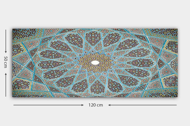 Canvasbillede YTY Abstract & Fractals Flerfarvet - 120x50 cm - Boligtilbehør - Billeder & kunst - Billeder på lærred