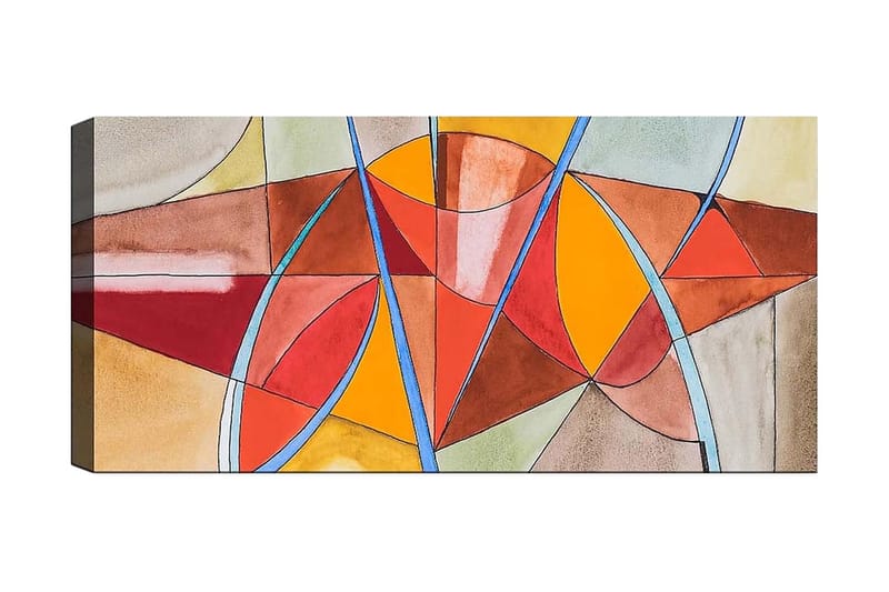 Canvasbillede YTY Abstract & Fractals Flerfarvet, 120x50 cm