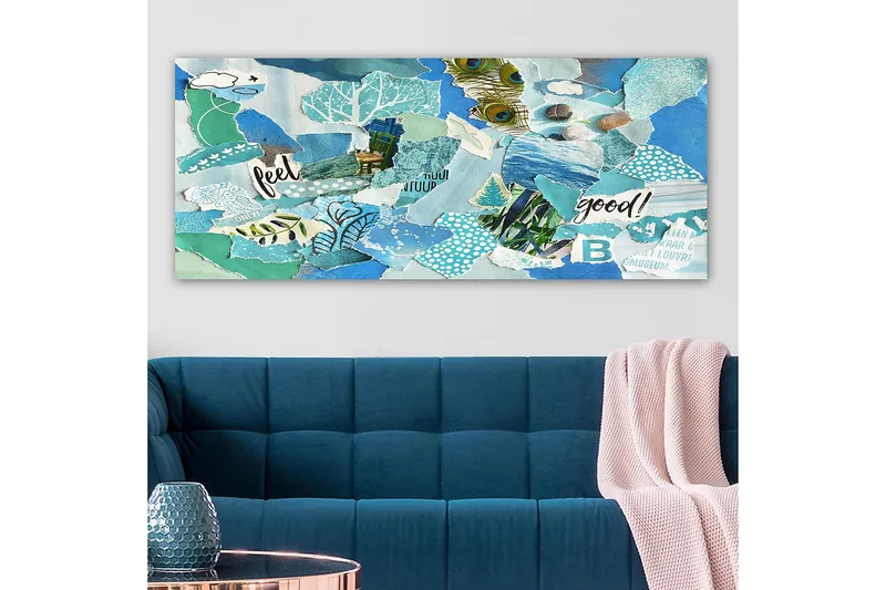 Canvasbillede YTY Abstract & Fractals Flerfarvet - 120x50 cm - Boligtilbehør - Billeder & kunst - Billeder på lærred