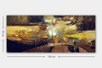 Canvasbillede YTY Abstract & Fractals Flerfarvet - 120x50 cm - Boligtilbehør - Billeder & kunst - Billeder på lærred