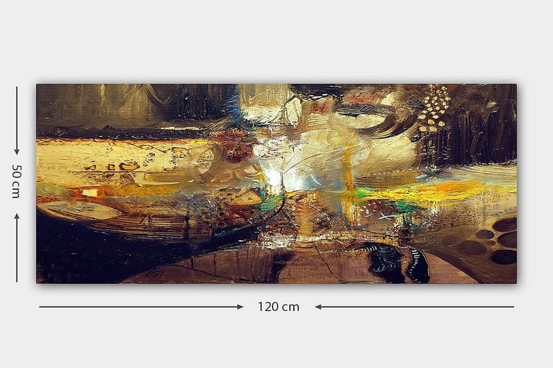 Canvasbillede YTY Abstract & Fractals Flerfarvet - 120x50 cm - Boligtilbehør - Billeder & kunst - Billeder på lærred