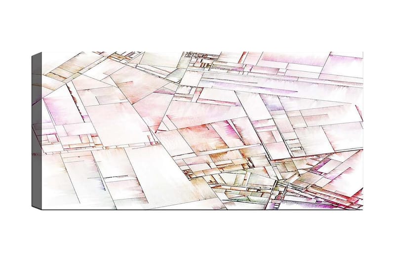 Canvasbillede YTY Abstract & Fractals Flerfarvet, 120x50 cm