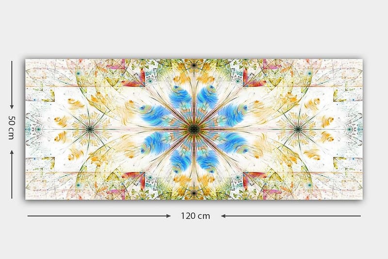 Canvasbillede YTY Abstract & Fractals Flerfarvet - 120x50 cm - Boligtilbehør - Billeder & kunst - Billeder på lærred