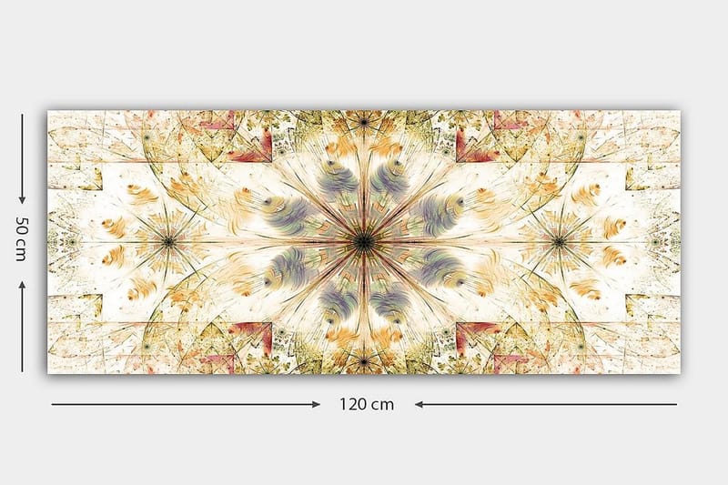 Canvasbillede YTY Abstract & Fractals Flerfarvet - 120x50 cm - Boligtilbehør - Billeder & kunst - Billeder på lærred